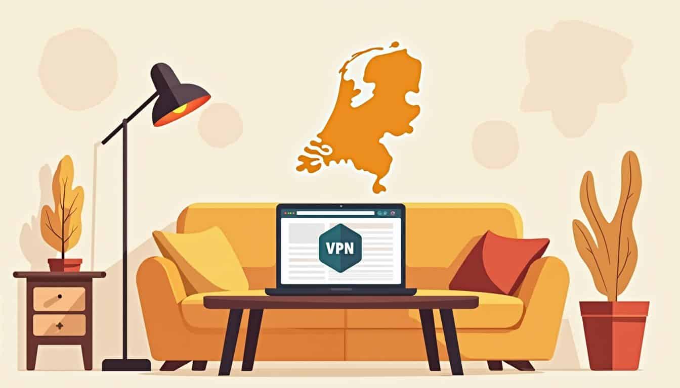 Minimalistische illustratie van een gezellige woonkamer met een laptop en kaart. Minimalistische illustratie van een gezellige woonkamer met een laptop en kaart.