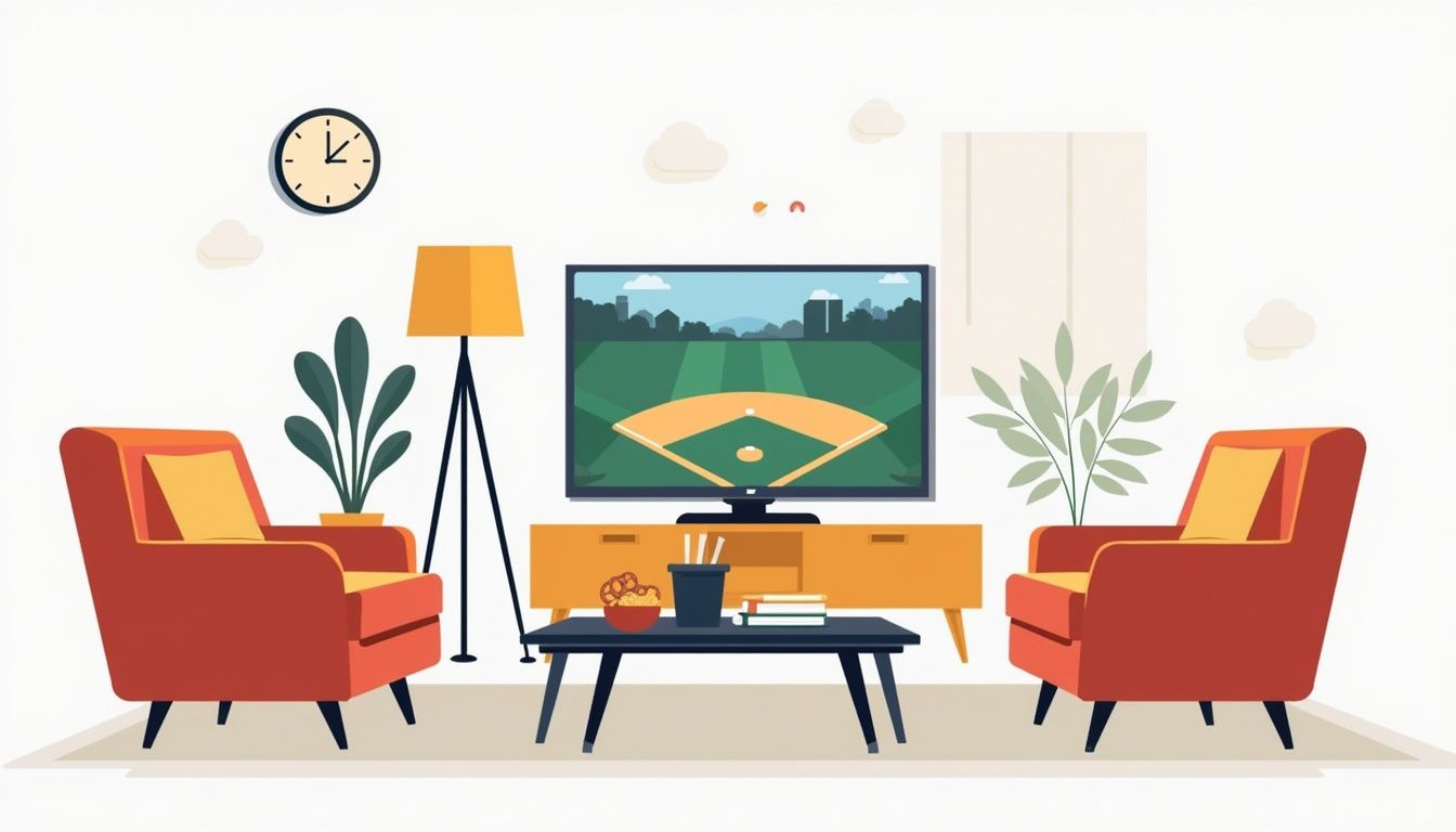 Minimalistische Nederlandse woonkamer met moderne meubels en snacks op tafel. Minimalistische Nederlandse woonkamer met moderne meubels en snacks op tafel.